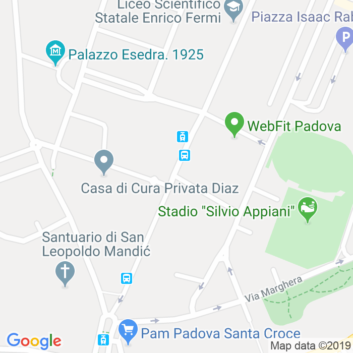 CAP di Via Edmondo De Amicis a Padova