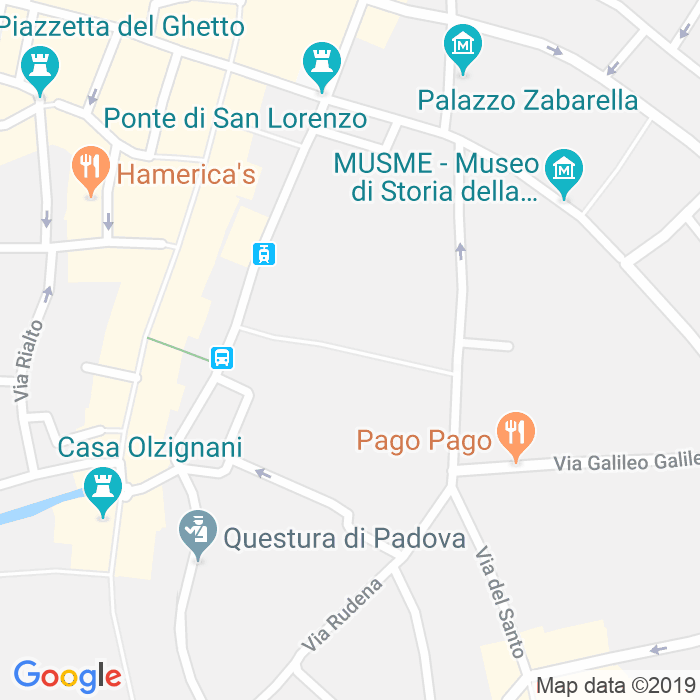 CAP di Via Gaspara Stampa a Padova