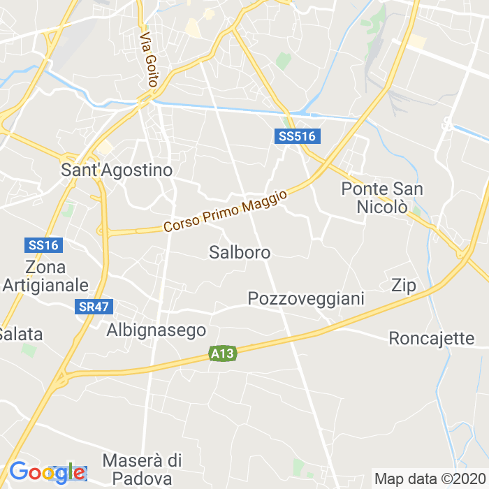 CAP di Via Flaminio Marco Antonio a Padova