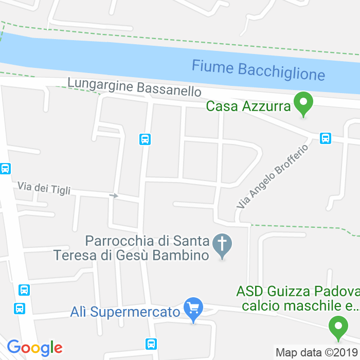 CAP di Via Francesco Filelfo a Padova
