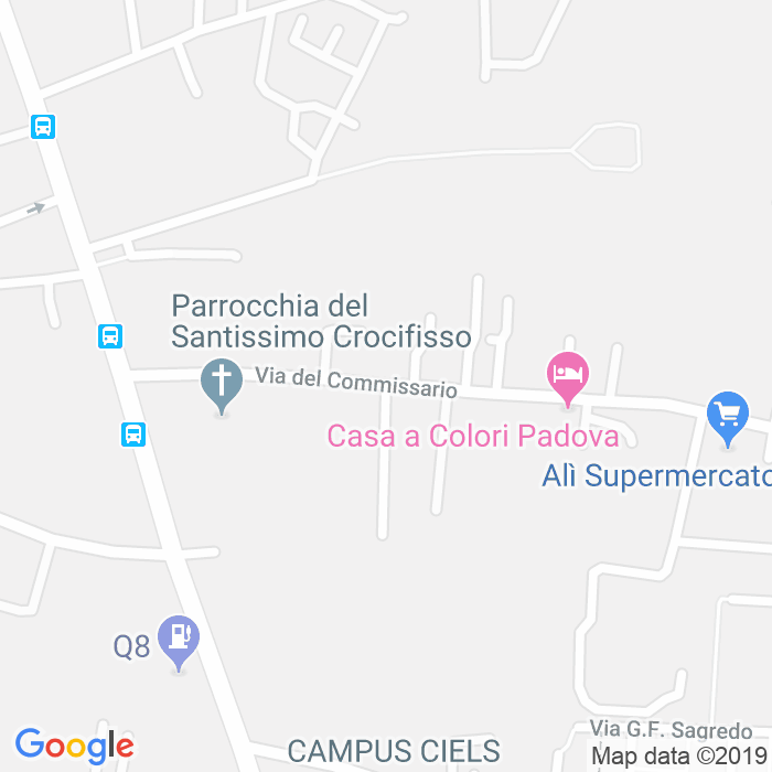 CAP di Via Nicolo'Da Lonigo a Padova