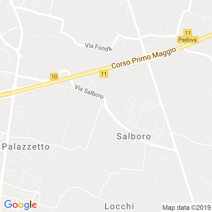 CAP di Via Salboro a Padova