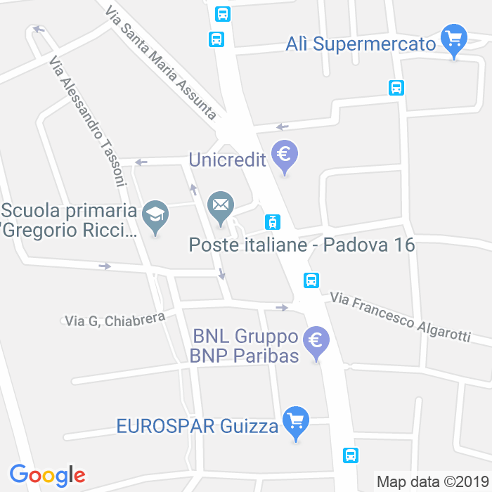 CAP di Piazzale Vincenzo Cuoco a Padova
