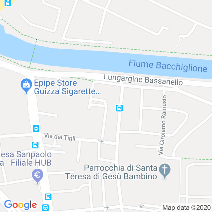 CAP di Via Degli Ontani a Padova
