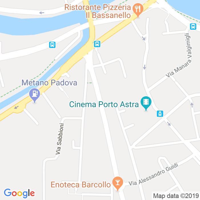 CAP di Via Giulio Brunetta a Padova