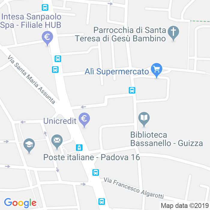 CAP di Via Paolo Diacono a Padova