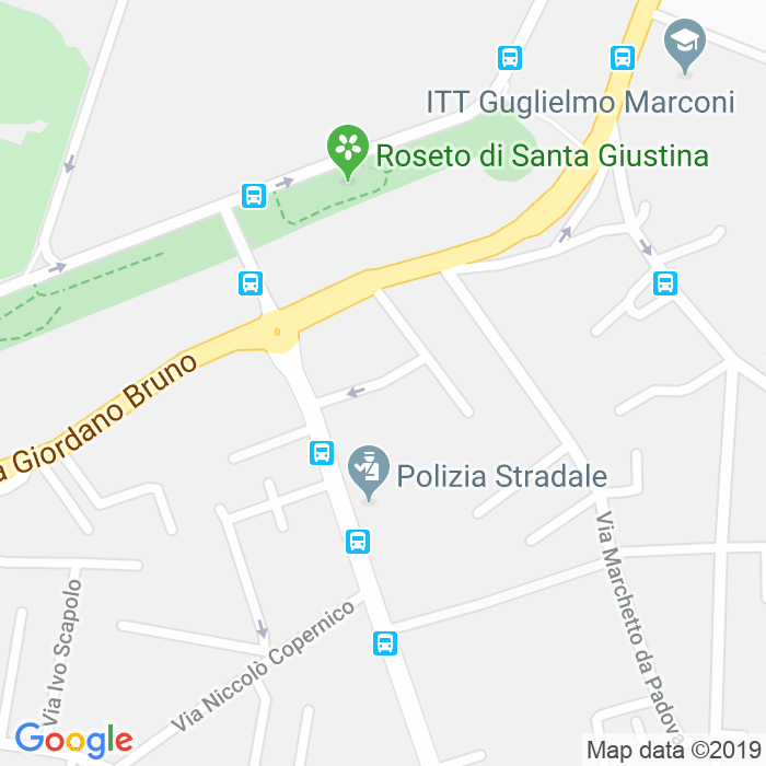 CAP di Via Federico Viscidi a Padova