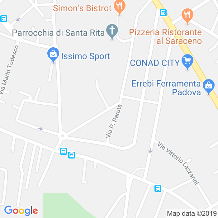 CAP di Via Giovanni Marchesini a Padova
