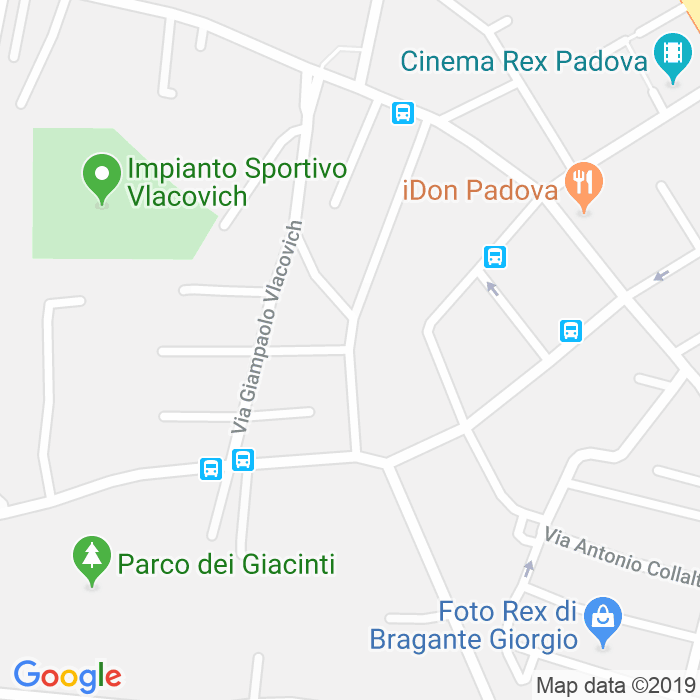 CAP di Via Giovanni Santini a Padova