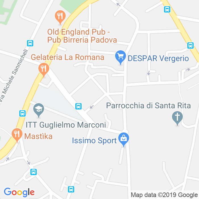 CAP di Via Pietro Arduino a Padova