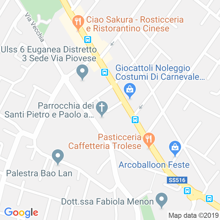 CAP di Piazza Santi Pietro E Paolo a Padova