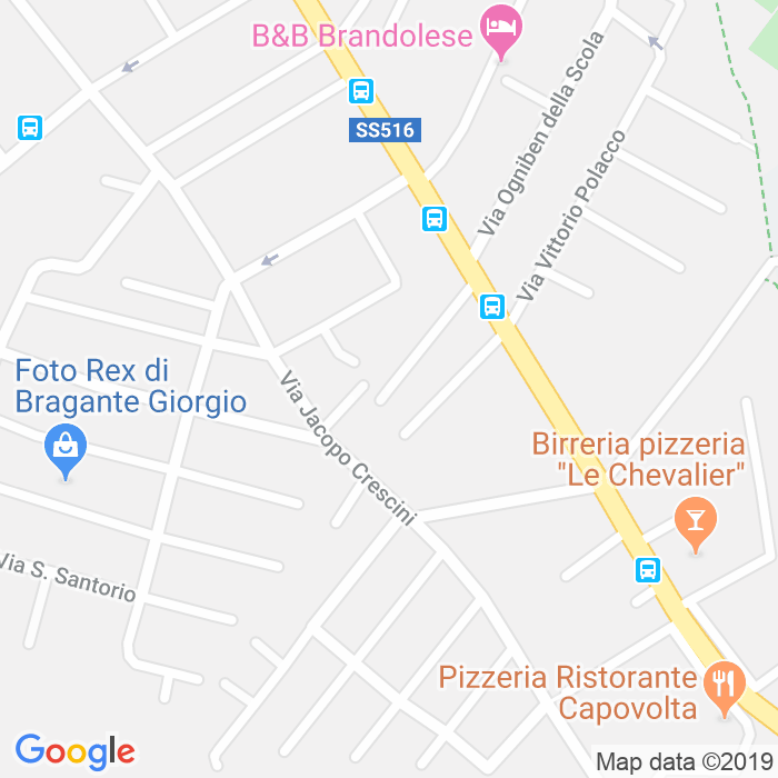 CAP di Via Andrea Moschetti a Padova