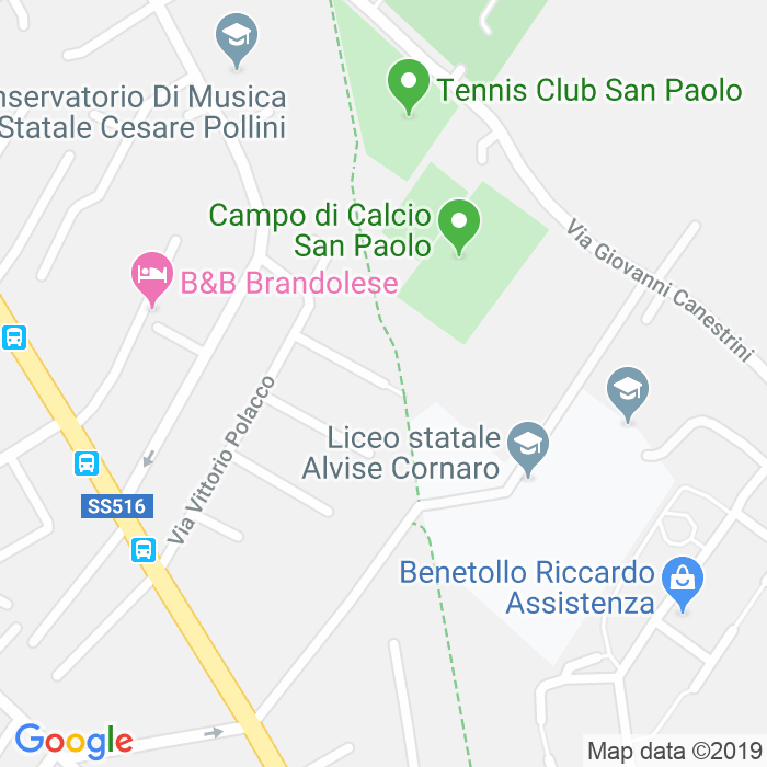 CAP di Via Antonio Abetti a Padova