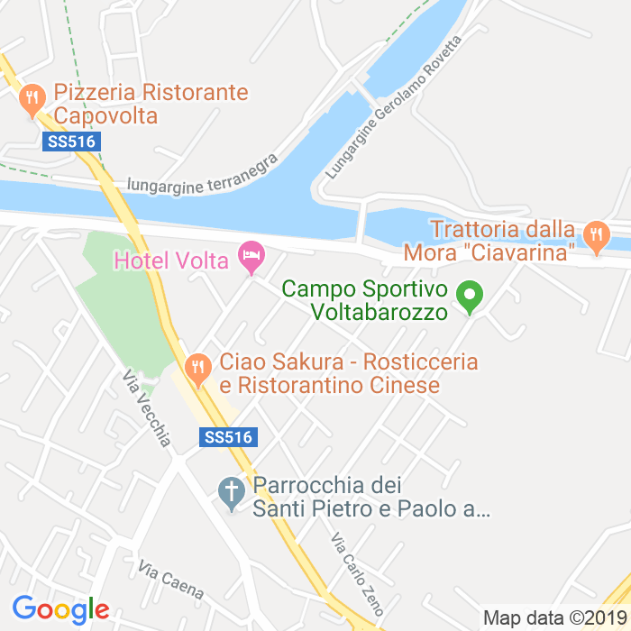CAP di Via Antonio Zacco a Padova