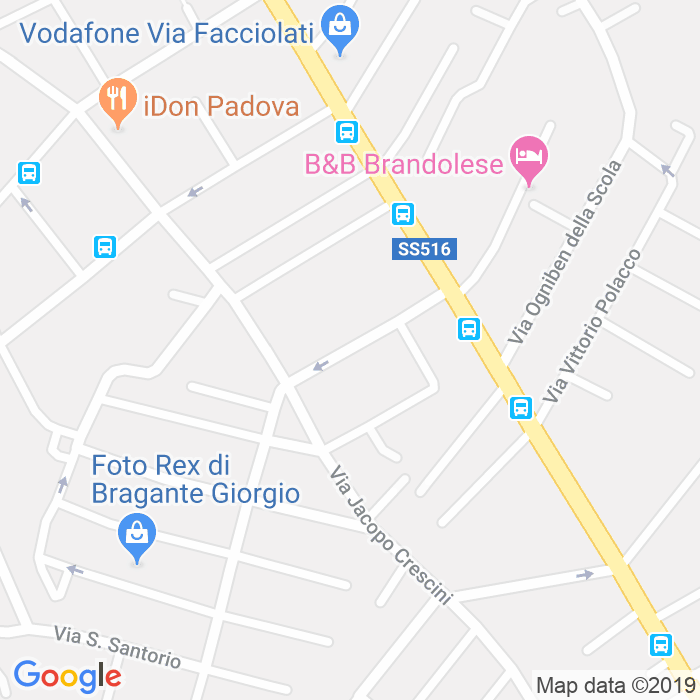 CAP di Via Bernardino Ramazzini a Padova
