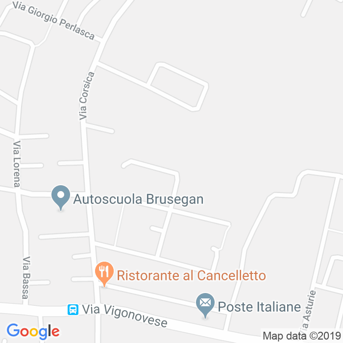 CAP di Via Carlo Mandelli a Padova