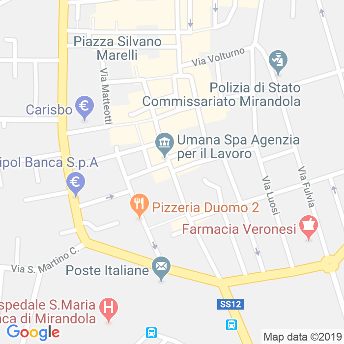 CAP di Via Giovanni Pico Della Mirandola a Padova