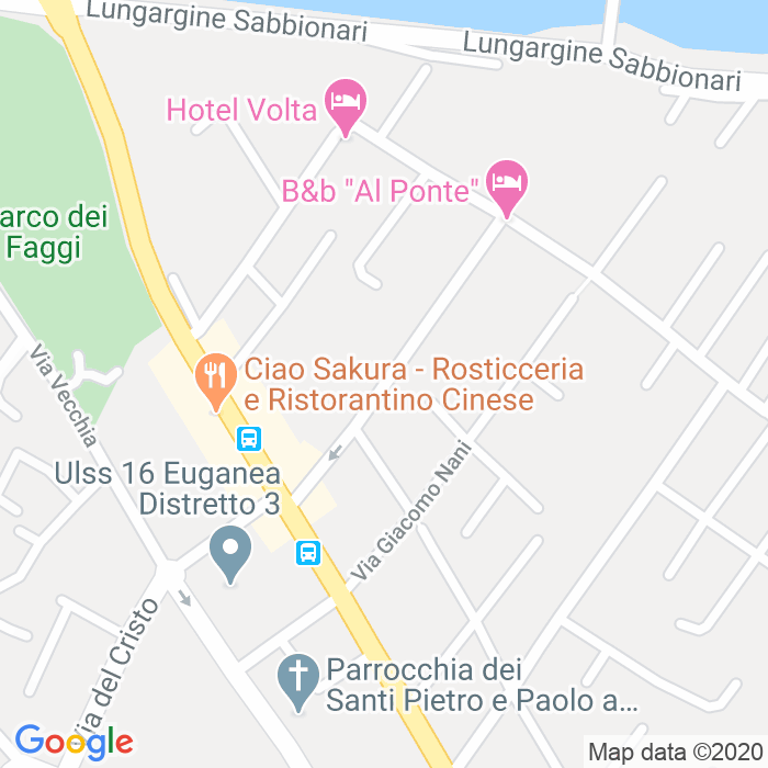 CAP di Via Lazzaro Mocenigo a Padova