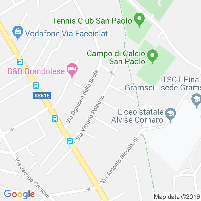 CAP di Via Nino Tamassia a Padova