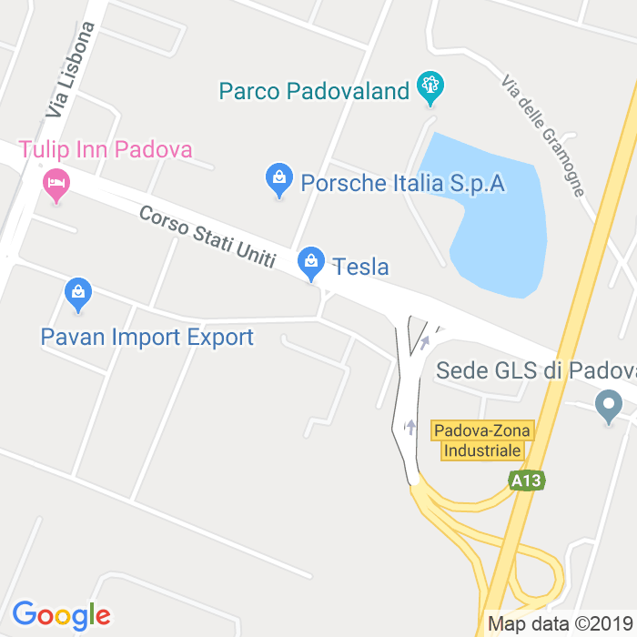 CAP di Via Olmo Di Camin Nuovo a Padova