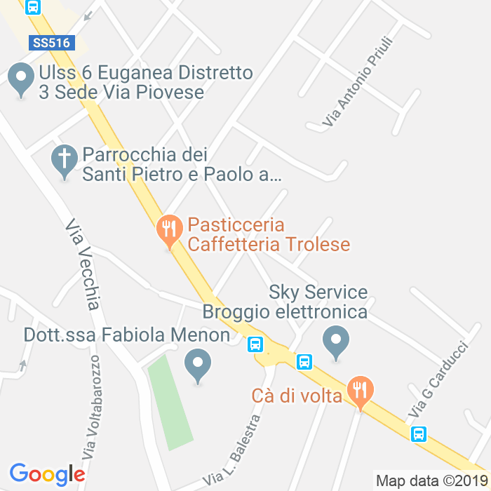 CAP di Via Pietro Orseolo a Padova