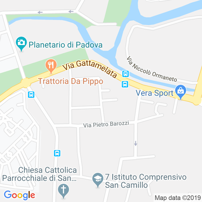 CAP di Via Marco Antonio Calza a Padova