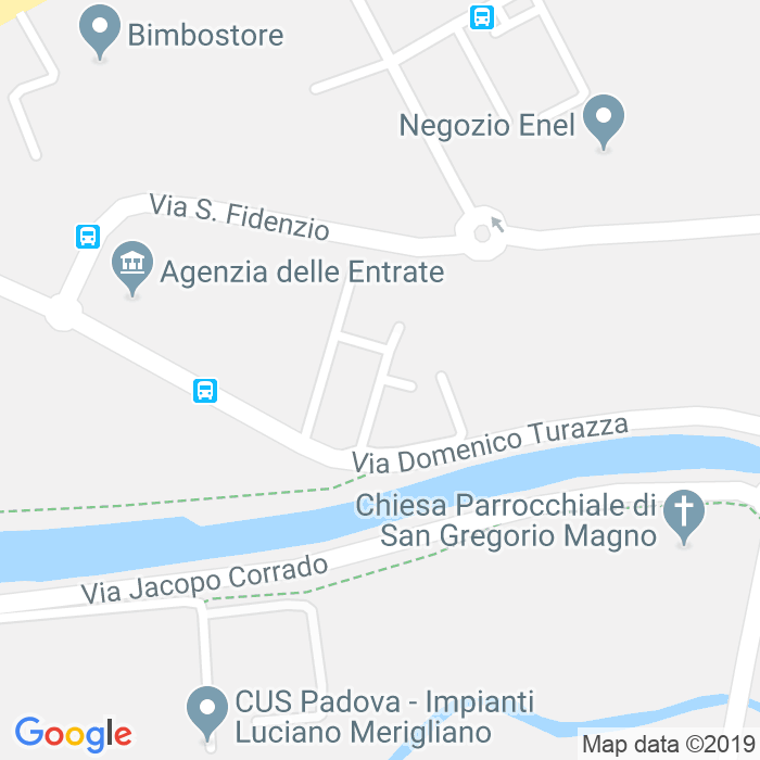 CAP di Via Modesto Farina a Padova