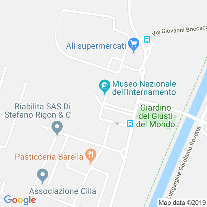 CAP di Viale Dell Internato Ignoto a Padova