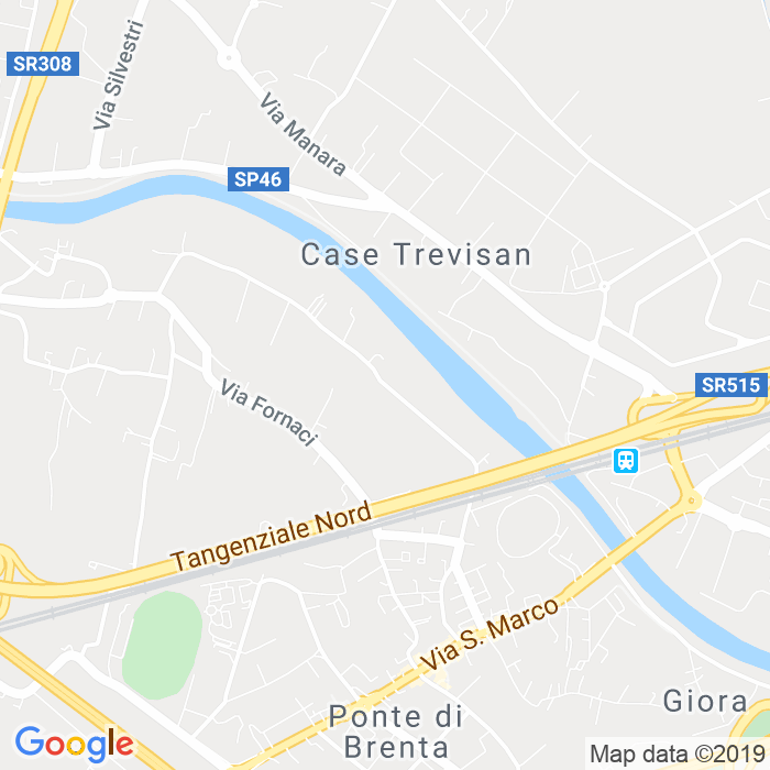 CAP di Via Antonio Ceron a Padova