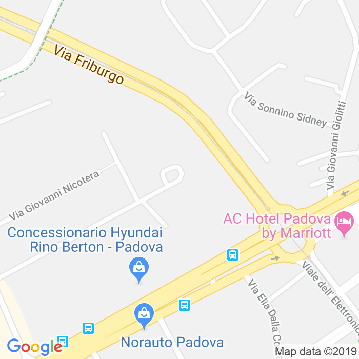 CAP di Via Colonnello Arimondi a Padova