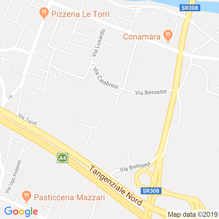 CAP di Via Don Giovanni Minzoni a Padova