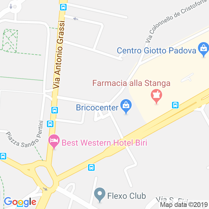 CAP di Via Luigi Anelli a Padova