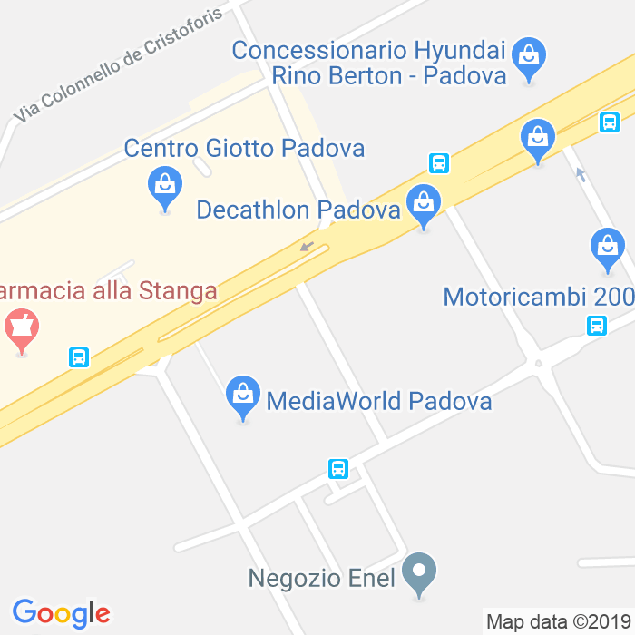 CAP di Via Transalgardo Gauslino a Padova