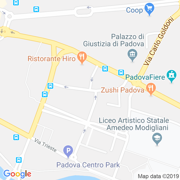CAP di Via Carlo Rezzonico a Padova