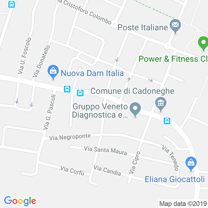 CAP di Via Cesare Cantu a Padova