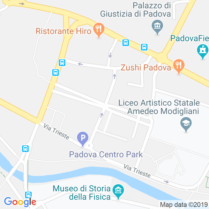 CAP di Via Enrico Degli Scrovegni a Padova