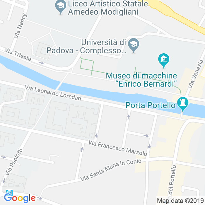 CAP di Via Giovanni Poleni a Padova