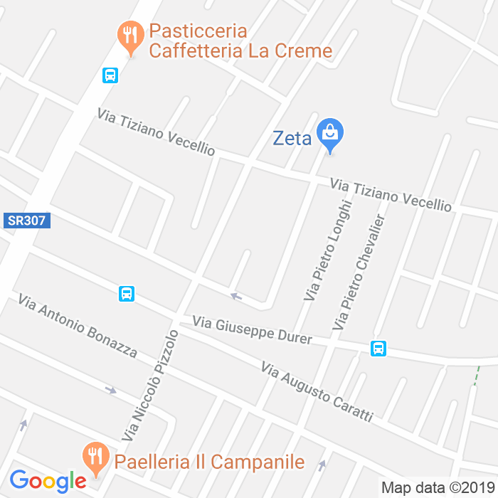 CAP di Via Giovanni Battista Dalla Libera a Padova