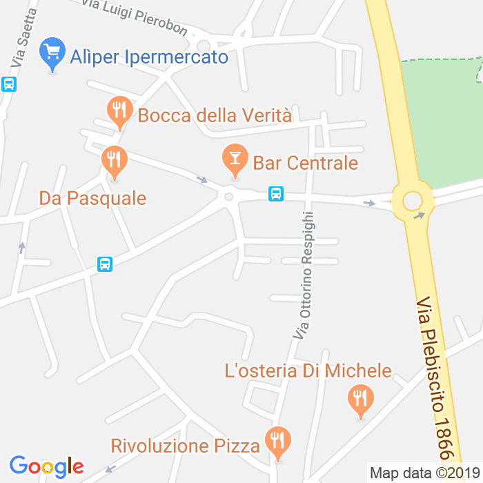 CAP di Via Luigi Mancinelli a Padova
