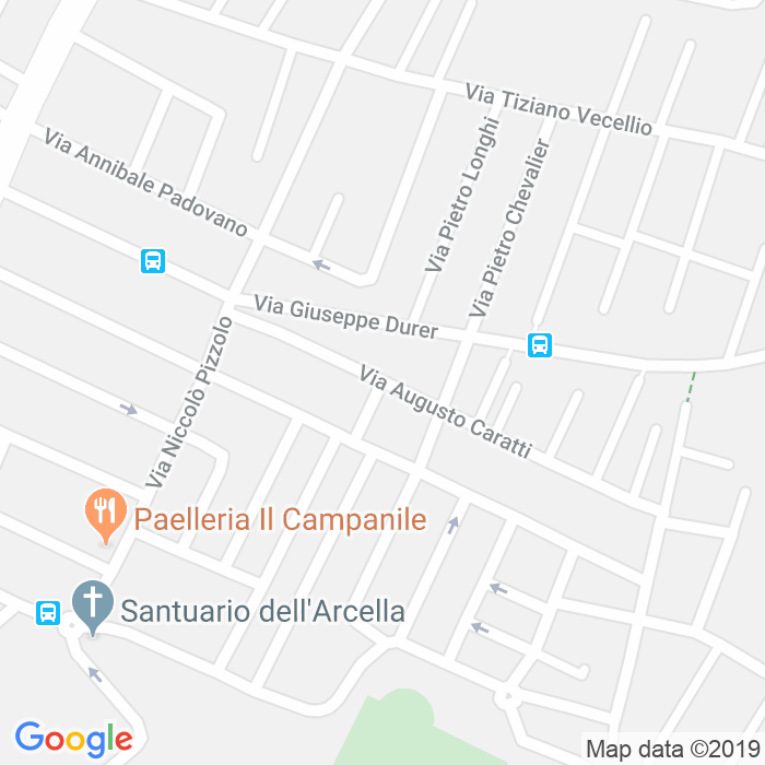 CAP di Via Pietro Mascagni a Padova