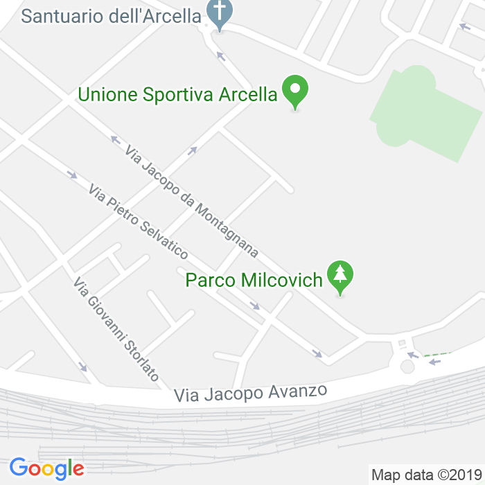 CAP di Via Saverio Mercadante a Padova