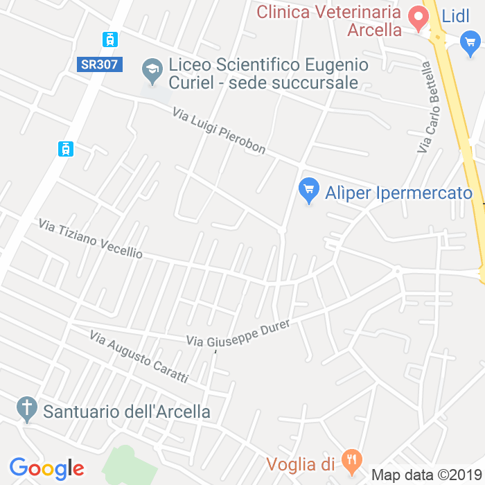 CAP di Via Tiziano Vecellio a Padova