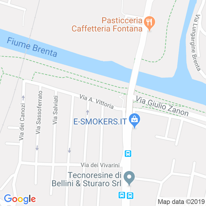 CAP di Via Alessandro Vittoria a Padova