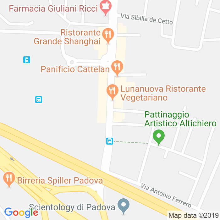 CAP di Via Carlo Dolci a Padova