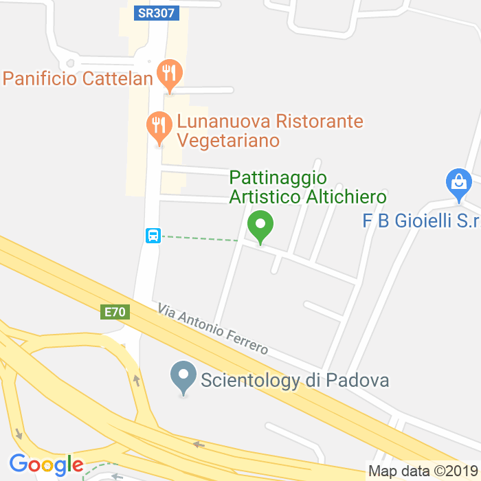 CAP di Via Ferdinando Bettini a Padova