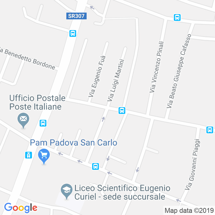 CAP di Via Filomena Fornasari a Padova