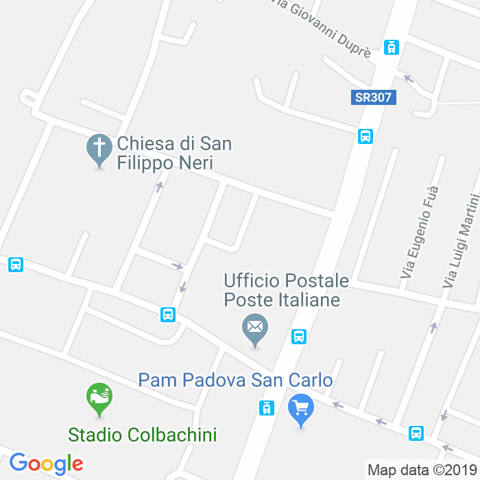 CAP di Via Domenico Cimarosa a Padova