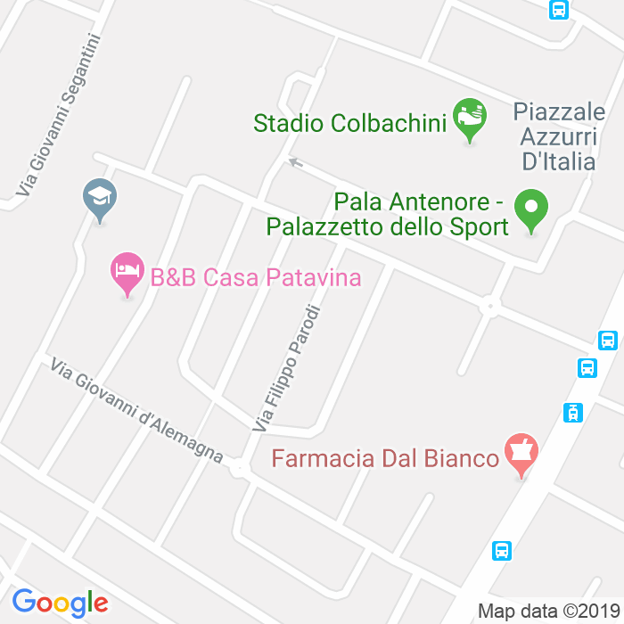 CAP di Via Filippo Parodi a Padova