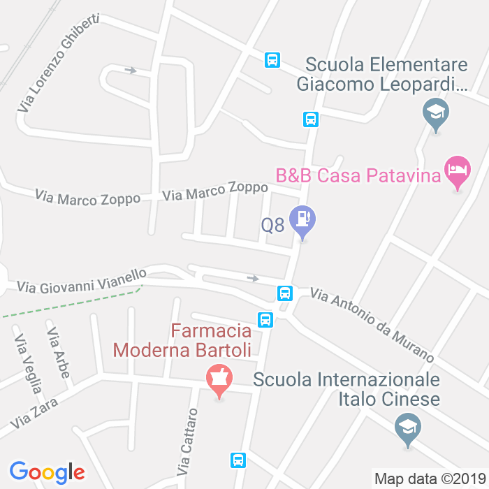 CAP di Via Vittore Carpaccio a Padova