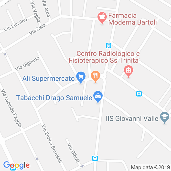 CAP di Via Giannantonio Selva a Padova